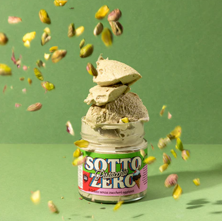 SOTTO ZERO Gelato al pistacchio - vasetto 250 grammi