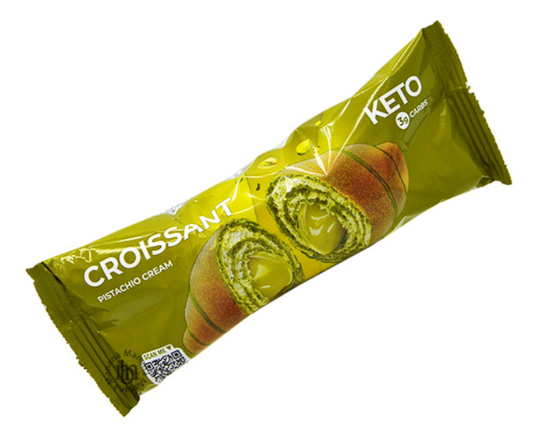 Croissant variegato ripieno di crema al pistacchio 50g