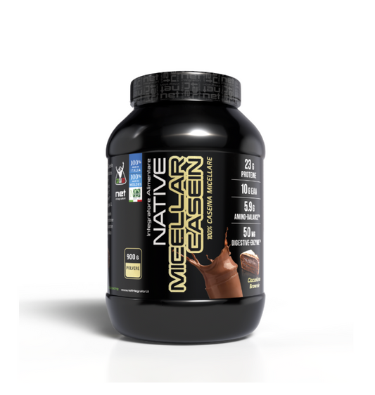 Proteine caseina NATIVE MICELLAR CASEIN net integratori cioccolato 900g