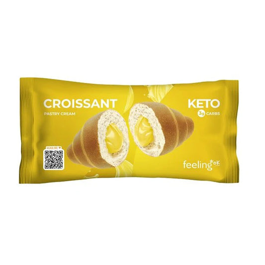 Croissant KETO ripieno di crema pasticcera 50g